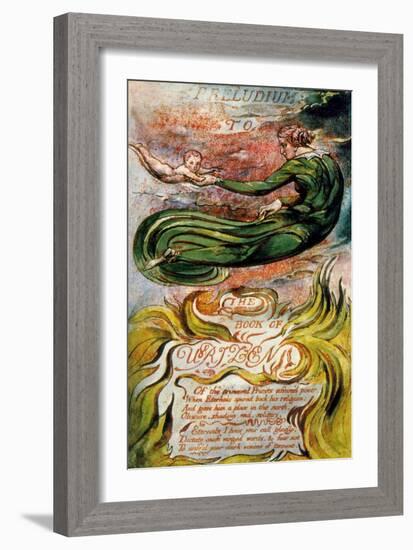 The Book of Urizen, Plate 2, 1794-William Blake-Framed Giclee Print