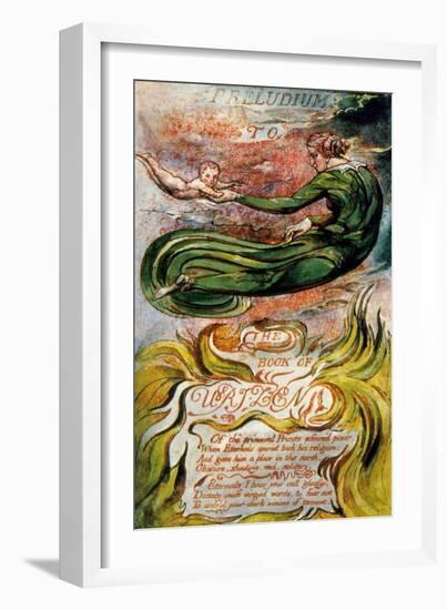 The Book of Urizen, Plate 2, 1794-William Blake-Framed Giclee Print