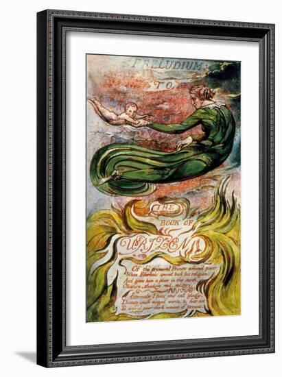 The Book of Urizen, Plate 2, 1794-William Blake-Framed Giclee Print