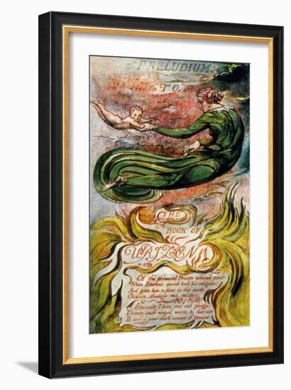The Book of Urizen, Plate 2, 1794-William Blake-Framed Giclee Print