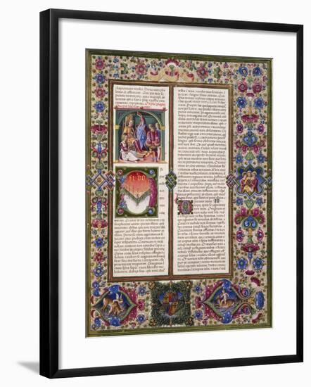 The Book of Wisdom, from Volume I of Bible of Borso D'Este-null-Framed Giclee Print