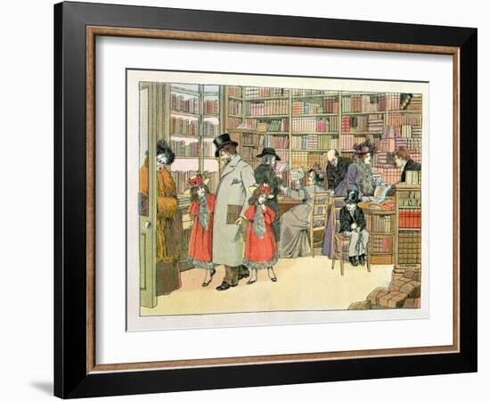 The Book Shop, from "The Book of Shops," 1899-Francis Donkin Bedford-Framed Giclee Print