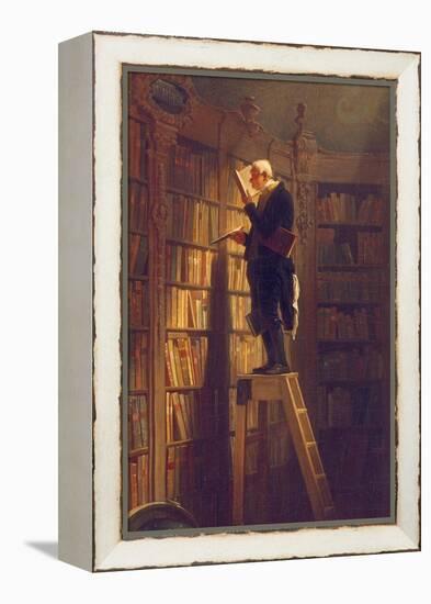 The Book Worm, about 1850-Carl Spitzweg-Framed Premier Image Canvas