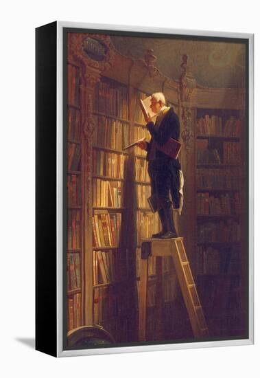 The Book Worm, about 1850-Carl Spitzweg-Framed Premier Image Canvas