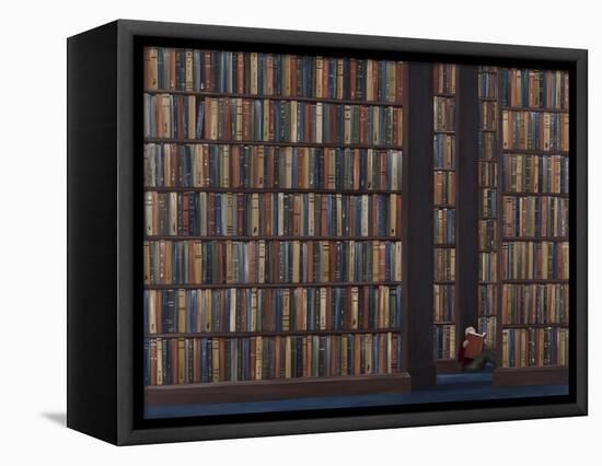 The Book Worm-Rebecca Campbell-Framed Premier Image Canvas