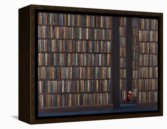 The Book Worm-Rebecca Campbell-Framed Premier Image Canvas