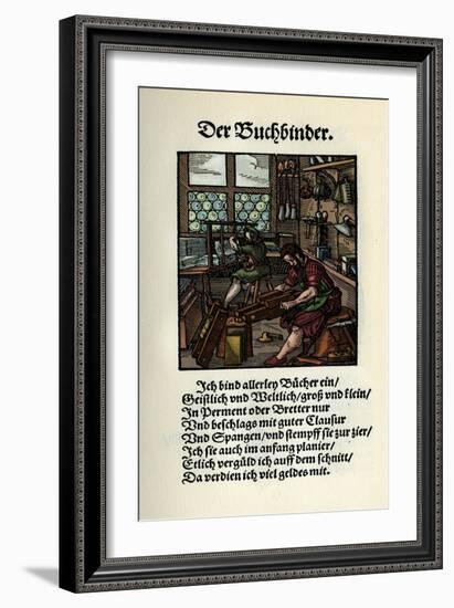 The Bookbinder-Jost Amman-Framed Giclee Print