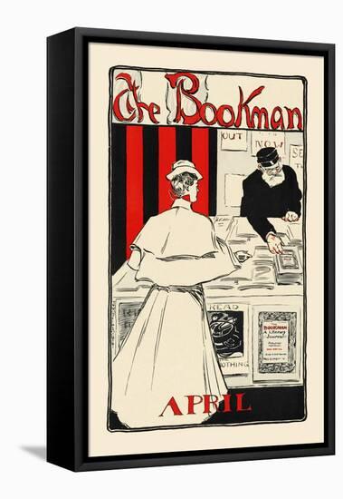 The Bookman, April-James Montgomery Flagg-Framed Stretched Canvas