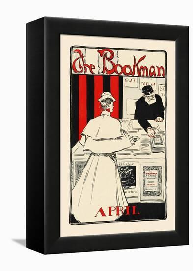 The Bookman, April-James Montgomery Flagg-Framed Stretched Canvas