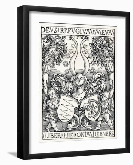 The Bookplate of Jerome Ebner, 1516-Albrecht Dürer-Framed Giclee Print