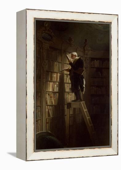 The Bookworm, c.1850-Carl Spitzweg-Framed Premier Image Canvas