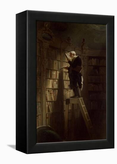 The Bookworm, c.1850-Carl Spitzweg-Framed Premier Image Canvas