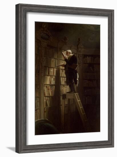 The Bookworm, c.1850-Carl Spitzweg-Framed Giclee Print