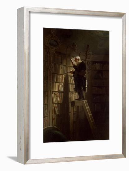 The Bookworm, c.1850-Carl Spitzweg-Framed Premium Giclee Print