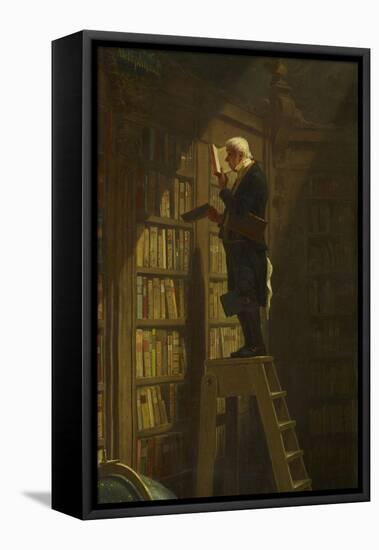 The Bookworm, C. 1850-Carl Spitzweg-Framed Premier Image Canvas