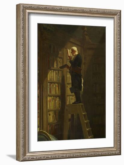 The Bookworm, C. 1850-Carl Spitzweg-Framed Giclee Print