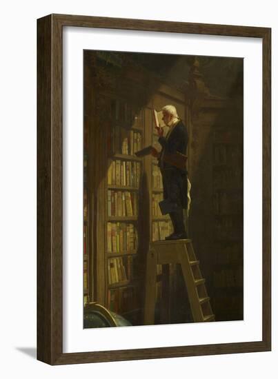 The Bookworm, C. 1850-Carl Spitzweg-Framed Giclee Print