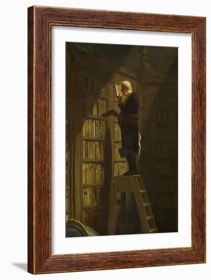 The Bookworm, C. 1850-Carl Spitzweg-Framed Giclee Print