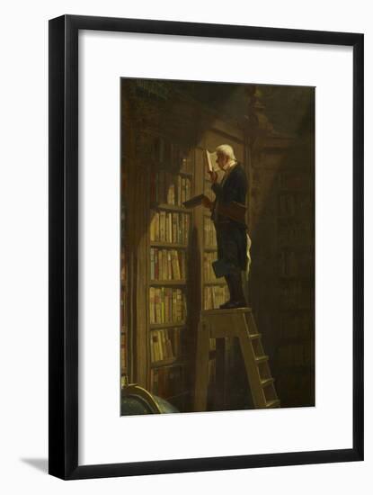 The Bookworm, C. 1850-Carl Spitzweg-Framed Giclee Print