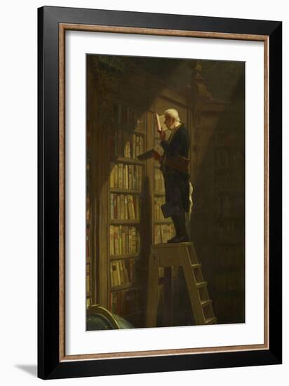 The Bookworm, C. 1850-Carl Spitzweg-Framed Giclee Print