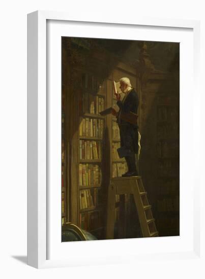 The Bookworm, C. 1850-Carl Spitzweg-Framed Giclee Print