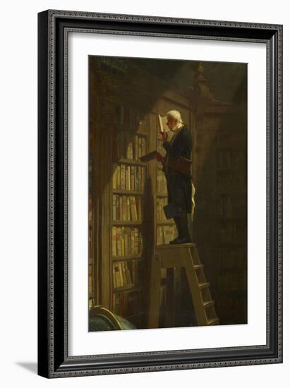 The Bookworm, C. 1850-Carl Spitzweg-Framed Giclee Print