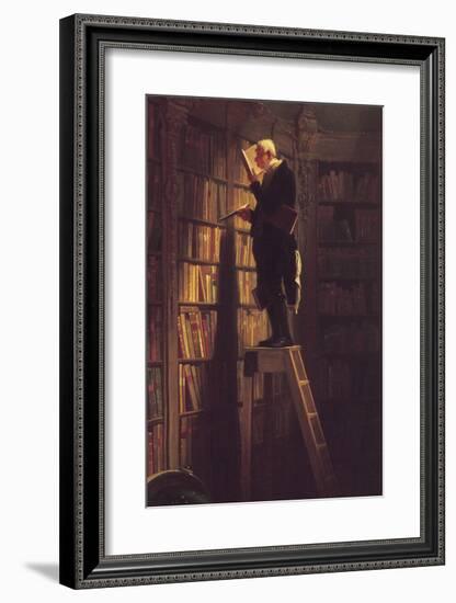 The Bookworm-Carl Spitzweg-Framed Premium Giclee Print