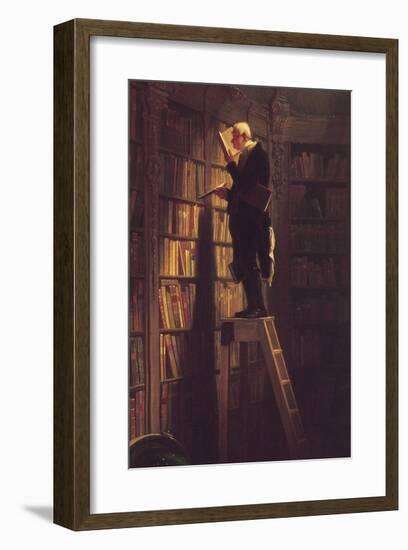 The Bookworm-Carl Spitzweg-Framed Premium Giclee Print