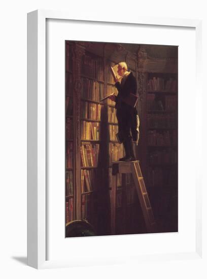 The Bookworm-Carl Spitzweg-Framed Premium Giclee Print