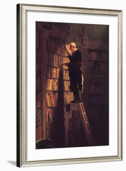 The Bookworm-Carl Spitzweg-Framed Art Print