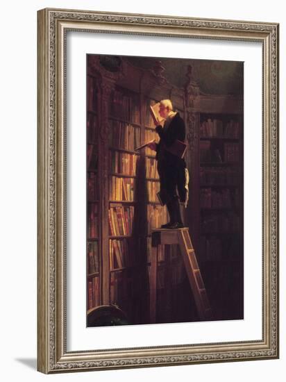 The Bookworm-Carl Spitzweg-Framed Premium Giclee Print