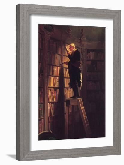 The Bookworm-Carl Spitzweg-Framed Premium Giclee Print