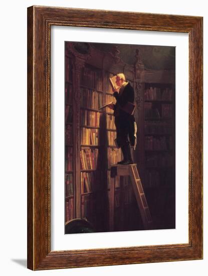 The Bookworm-Carl Spitzweg-Framed Premium Giclee Print