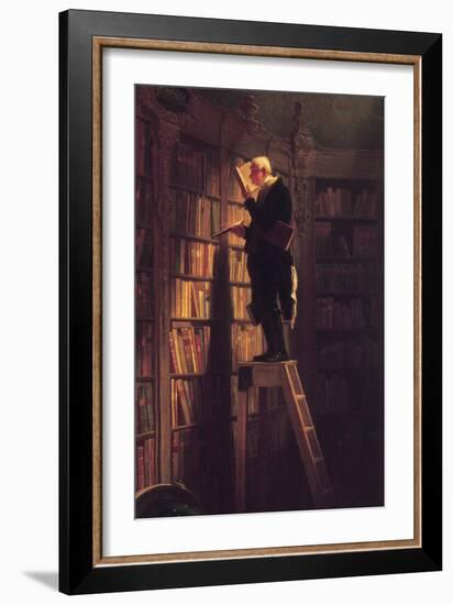 The Bookworm-Carl Spitzweg-Framed Premium Giclee Print