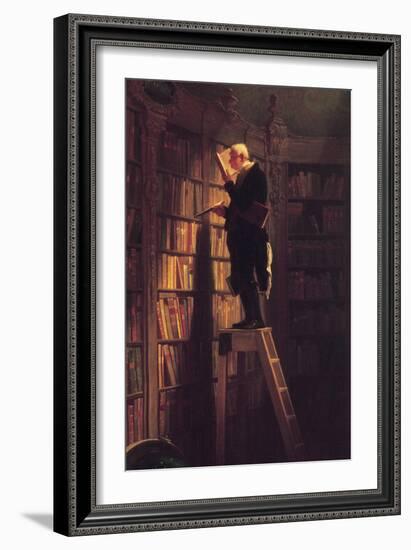 The Bookworm-Carl Spitzweg-Framed Premium Giclee Print