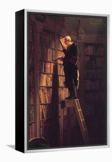 The Bookworm-Carl Spitzweg-Framed Stretched Canvas