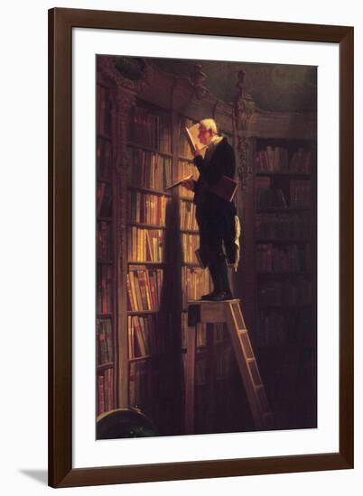 The Bookworm-Carl Spitzweg-Framed Art Print