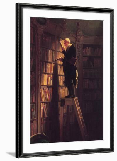 The Bookworm-Carl Spitzweg-Framed Art Print