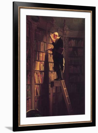 The Bookworm-Carl Spitzweg-Framed Art Print