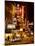 The Booth Theatre at Broadway - Urban Street Scene by Night with a NYPD Police Car - Manhattan-Philippe Hugonnard-Mounted Photographic Print