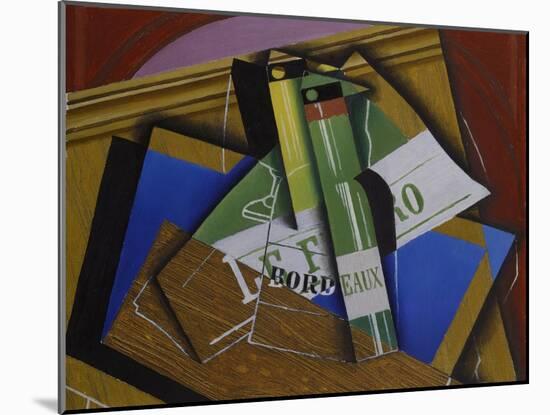 The Bordeaux Bottle, 1915-Juan Gris-Mounted Giclee Print