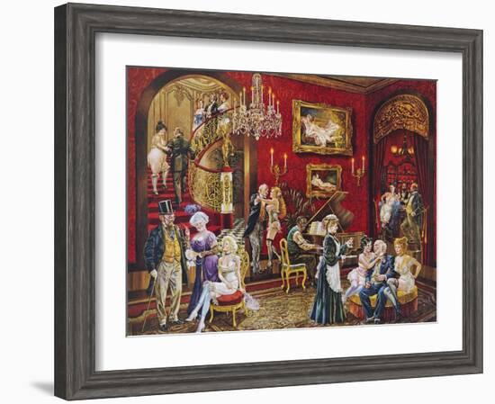 The Bordello-Lee Dubin-Framed Giclee Print