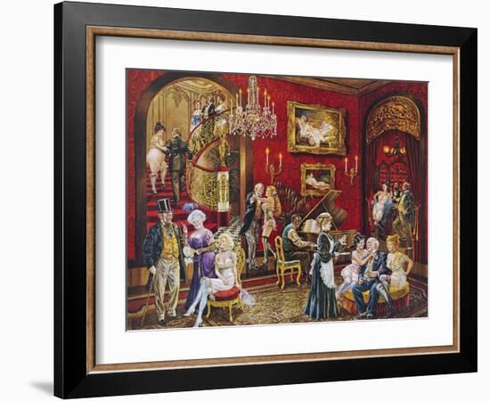 The Bordello-Lee Dubin-Framed Giclee Print