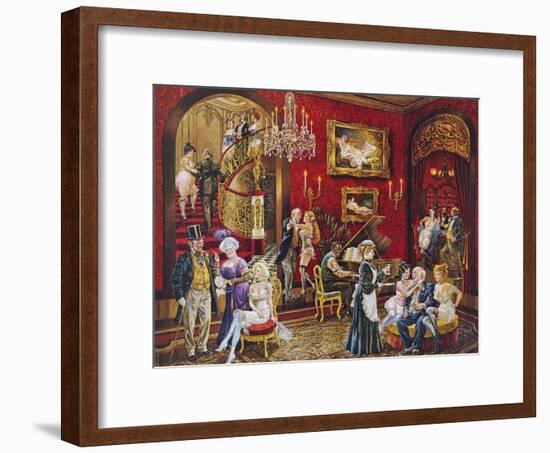 The Bordello-Lee Dubin-Framed Giclee Print