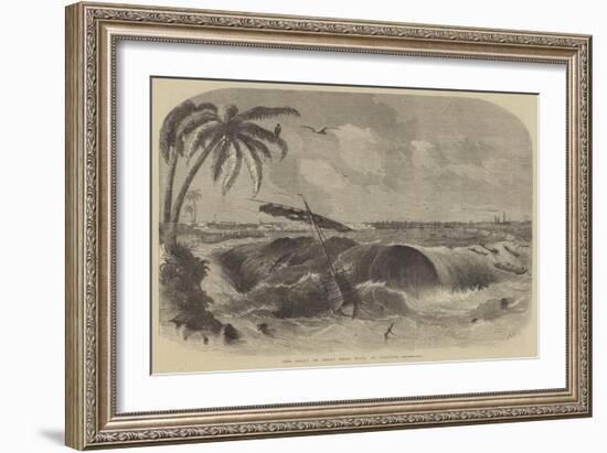 The Bore, or Great Tidal Wave, at Calcutta-null-Framed Giclee Print