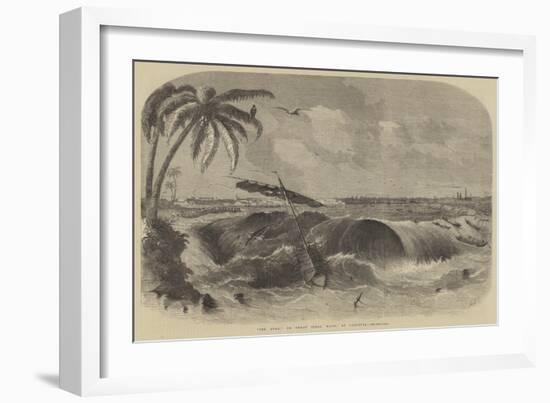 The Bore, or Great Tidal Wave, at Calcutta-null-Framed Giclee Print