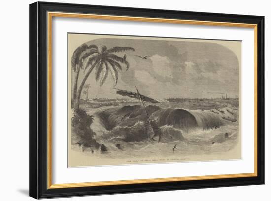 The Bore, or Great Tidal Wave, at Calcutta-null-Framed Giclee Print