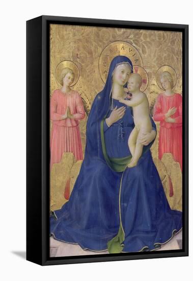 The Bosco Ai Frati Altarpiece: The Virgin and Child Enthroned with Two Angels, 1452-Fra Angelico-Framed Premier Image Canvas