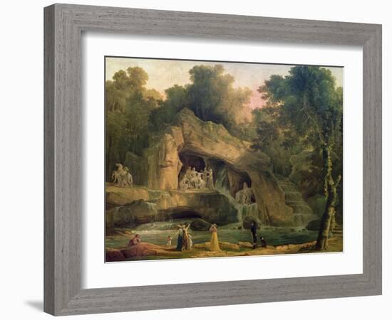 The Bosquet Des Bains D'Apollo-Hubert Robert-Framed Giclee Print