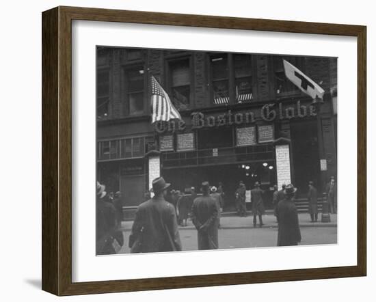 The Boston Globe Building-Walter Sanders-Framed Photographic Print